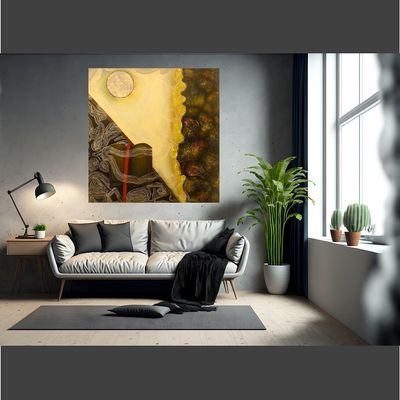 Handmade Wall Art L101 x W101 - Multicolour Handmade Wall Art L101 x W101 - Multicolour