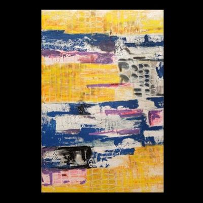 Handmade Wall Art L91 x W63 - Multicolour