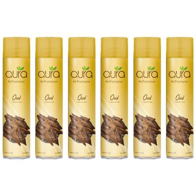 Aura Air Freshener Regular - Oud - 300 Ml - Set of 06