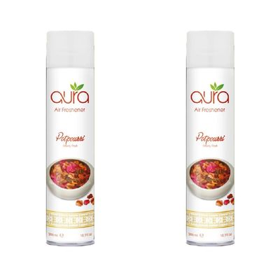 Aura Air Freshener Regular - Potpourri - 300 Ml - Set of 02