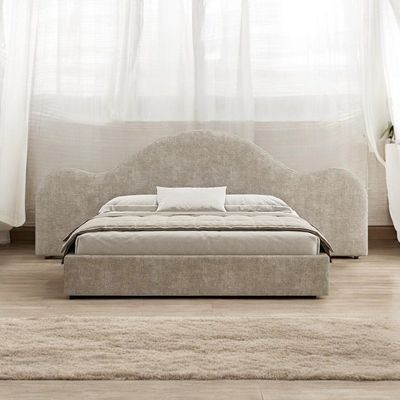 Eleganza King Size Bed L230 x W360 x H130 - Beige