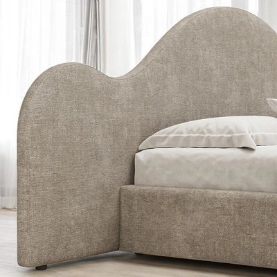 Eleganza King Size Bed L230 x W360 x H130 - Beige