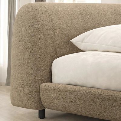 Firenze Italian Style Beige Colour Bed L220 x W210 x H100 - Beige