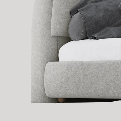 Linea Modern Bed L215 x W220 x H110 - Grey