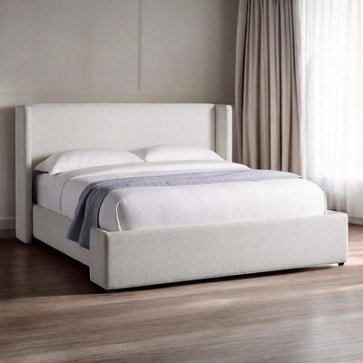 Moderno Comfy Off-White Bed L215 x W220 x H110 - White