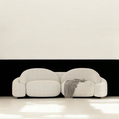 Aeris 2 Seater Sofa Boucle Fabric L115 x W300 x H85 - Beige