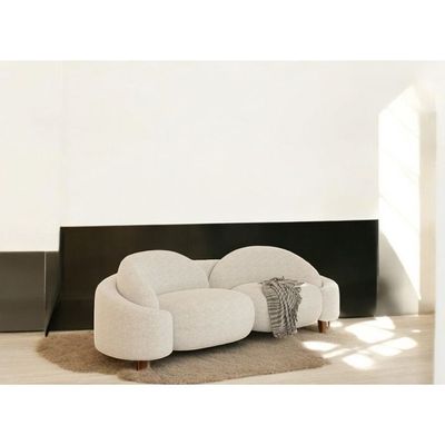 Aeris 2 Seater Sofa Boucle Fabric L115 x W300 x H85 - Beige