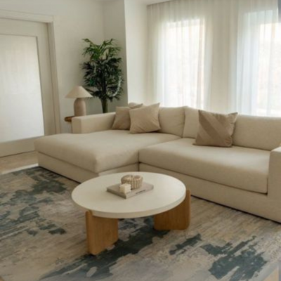 Celeste Cozy L-Shape Sofa L177 x W330 x H75 - Off-White