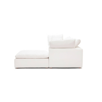 Cloud Feather L-Shape Modular Sofa L200 x W300 x H75 - White