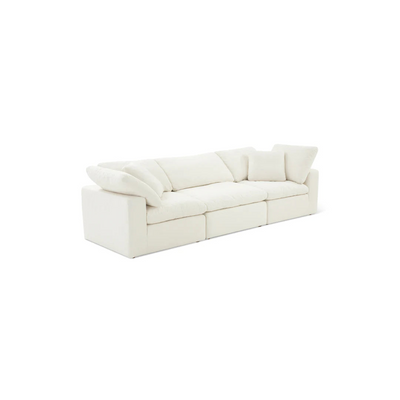 Cloud Feather Sofa 3-Seater L100 x W300 x H75 - White