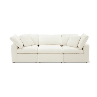 Cloud Feather Sofa 3-Seater L100 x W300 x H75 - White