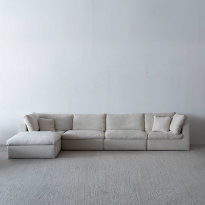 Cloud Heavenly Feather Sofa-Modular L200 x W400 x H75 - White