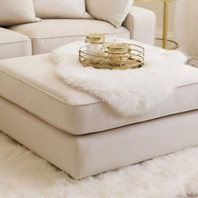 Grande L shape sofa With Ottoman L170 x W300 x H88 - Off-White