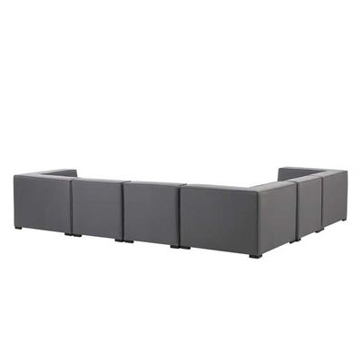 Haisleigh 7-Piece Upholstered Sectional Sofa L250 x W320 x H65 - Grey