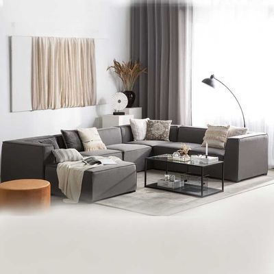 Haisleigh 7-Piece Upholstered Sectional Sofa L250 x W320 x H65 - Grey