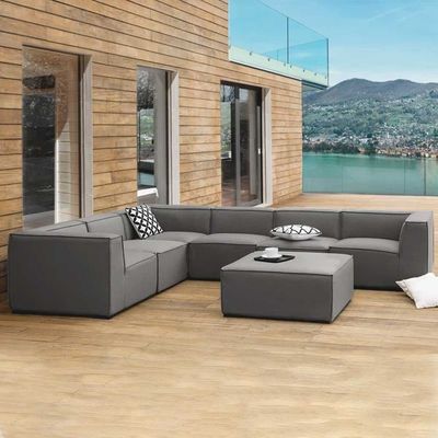 Haisleigh 7-Piece Upholstered Sectional Sofa L250 x W320 x H65 - Grey