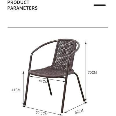 Dining Set 5 Piece Outdoor Furniture Patio Dining Table and Chair Balcony Dinner Table Dinner Chair Poly Rattan Anthracite & Grey L52 x W44 x H70 - Grey