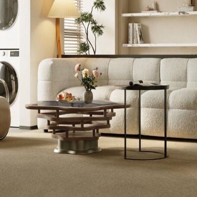 Reflective Glass Top Coffee table 100cm With free Side table
