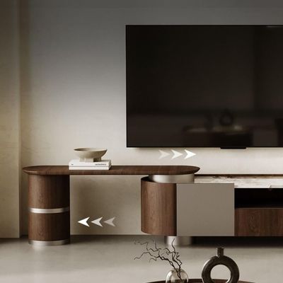 Coffe and TV Table Set Real Wood With Adjustable and Extended part 200upto 320cm