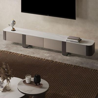 TV Table Modern Unique design 200cm White and Grey