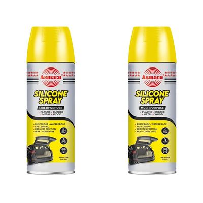 Asmaco Silicone Spray - 400 Ml - Set of 02