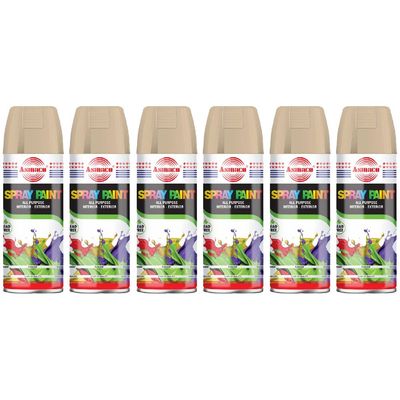 Asmaco Spray Paint - Beige - 400 Ml - Set of 06