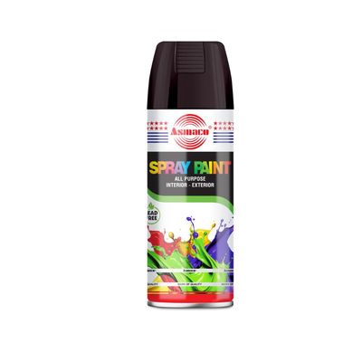 Asmaco Spray Paint - Black - 400 Ml - Set of 01