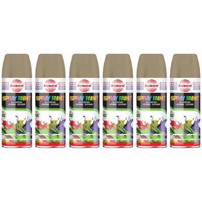 Asmaco Spray Paint - Bright Gold - 400 Ml - Set of 06