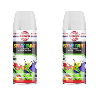 Asmaco Spray Paint - Clear Laquer - 400 Ml - Set of 02