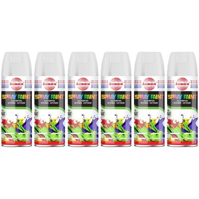 Asmaco Spray Paint - Clear Laquer - 400 Ml - Set of 06