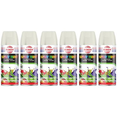 Asmaco Spray Paint - Cream - 400 Ml - Set of 06