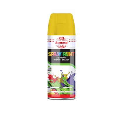 Asmaco Spray Paint - Deep Yellow - 400 Ml - Set of 01