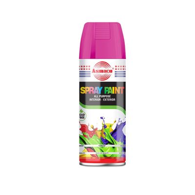 Asmaco Spray Paint - Fluorescent Pink - 400 Ml - Set of 01