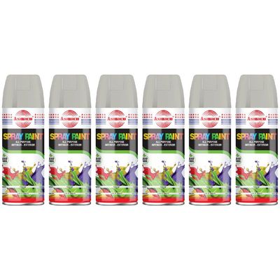 Asmaco Spray Paint - Light Yellow Gray - 400 Ml - Set of 06
