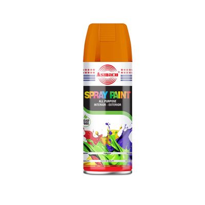 Asmaco Spray Paint - Orange - 400 Ml - Set of 01
