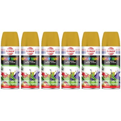 Asmaco Spray Paint - Rust - 400 Ml - Set of 06