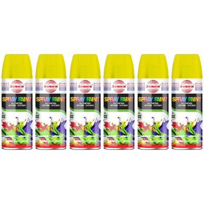 Asmaco Spray Paint - Yellow - 400 Ml - Set of 06