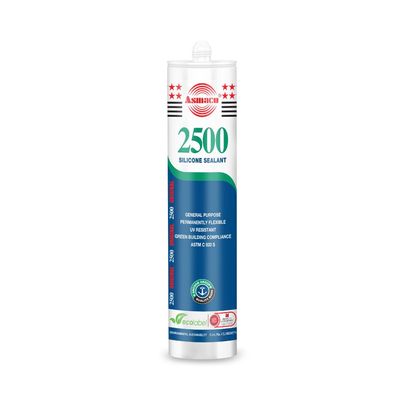 Asmaco 2500 Silicone Sealant - White - 280 Ml - Set of 01