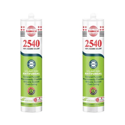 Asmaco 2540 Silicone Sealant - Beige - 280 Ml - Set of 02