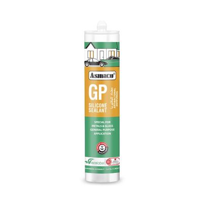 Asmaco Gp Silicone Sealant - Clear - 280 Ml - Set of 01
