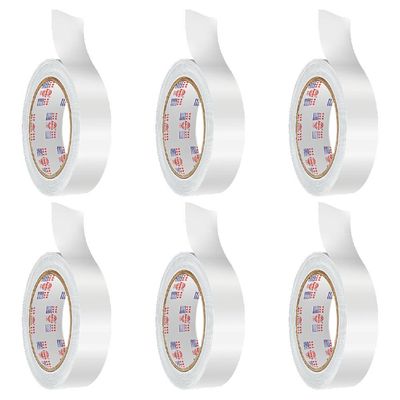 Asmaco Double Side Cloth Carpet Tape - White - 48 Mm x 15 Mtr - Set of 06
