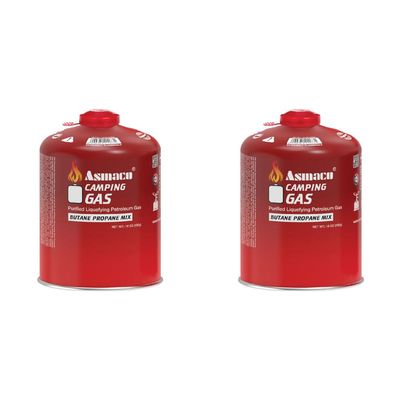 Asmaco Camping Gas Butane Portable Propane Mix - 450G - Set of 02