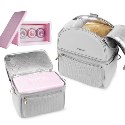 Sunveno Breastmilk Cooler Bag with Detachable Insulation Box Set - Grey