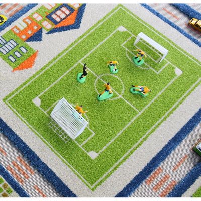 IVI 3D Play Carpet, Traffic Blue Design - XLarge Size (230cm x 160cm)