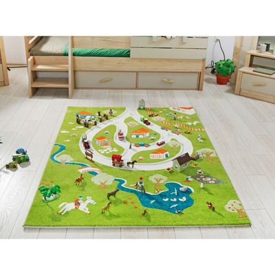IVI 3D Play Carpet, Farm Design - Medium Size (150cm x 100cm)