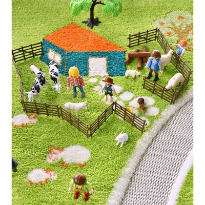 IVI 3D Play Carpet, Farm Design - Medium Size (150cm x 100cm)