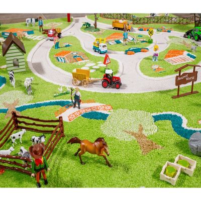 IVI 3D Play Carpet, Farm Design - Medium Size (150cm x 100cm)
