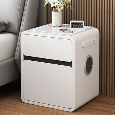 Multifunctional Smart Bedside Table with Integrated Safe.