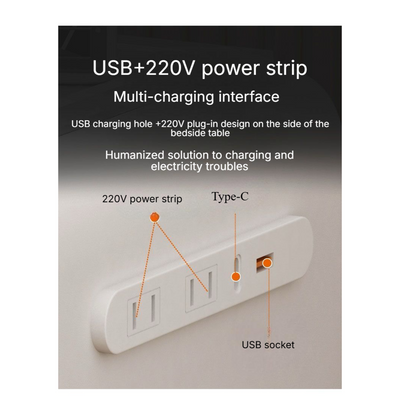Multifunctional Smart Bedside Table with Integrated Safe.