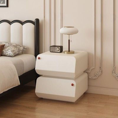 Modern Nightstand Bedside Table - White Modern Nightstand Bedside Table - White